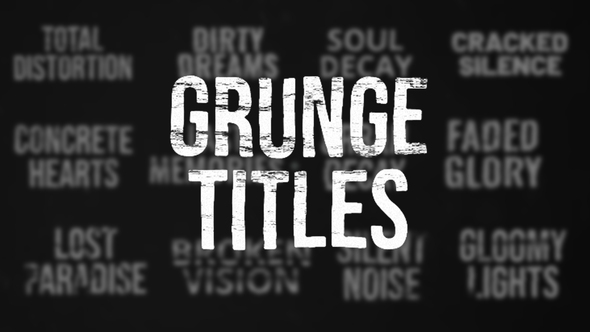 Photo of Grunge Titles – Videohive 56463873