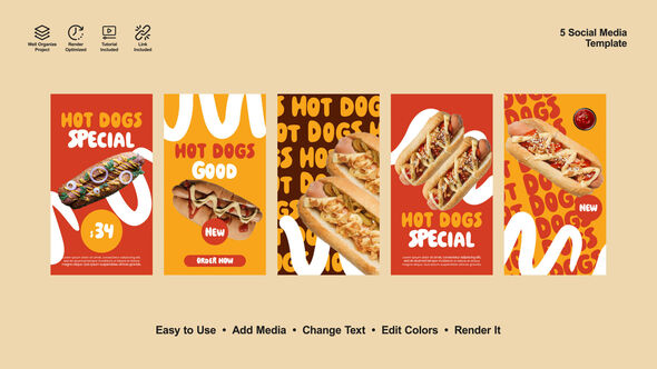 Photo of Hot Dogs Special Instagram Reels – Videohive 56333943