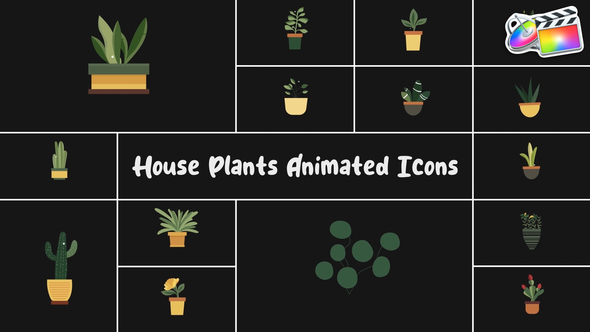 Photo of House Plants Animated Icons for FCPX – Videohive 56280816