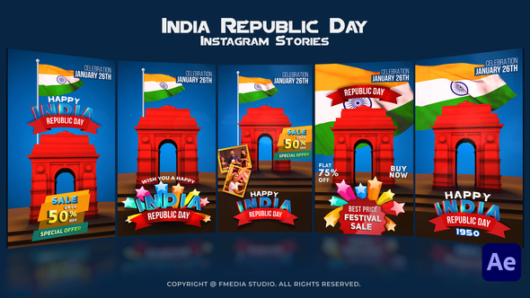 Photo of India Republic Day Instagram Stories – Videohive 56333114