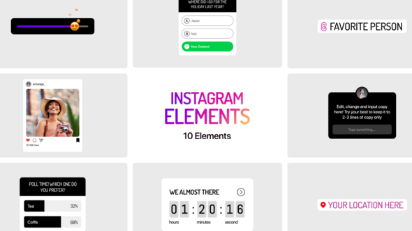 Photo of Instagram Elements – Videohive 56304148