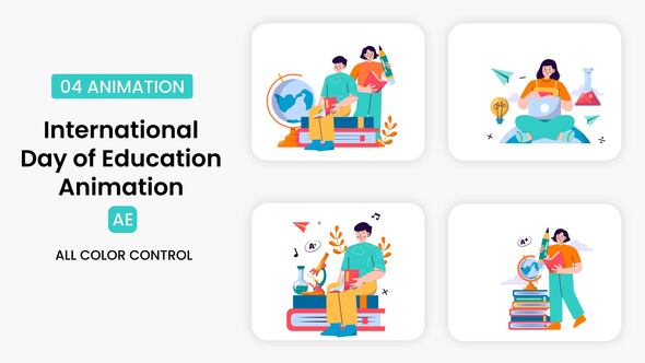 Photo of International Day Of Education Illustration Scene – Videohive 56459304