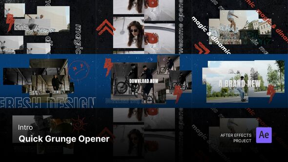 Photo of Intro/Opening – Quick Grunge Opener After Effects Project Files – Videohive 56225869