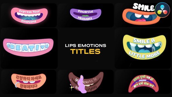 Photo of Lips Emotions Titles | DaVinci Resolve – Videohive 56447795