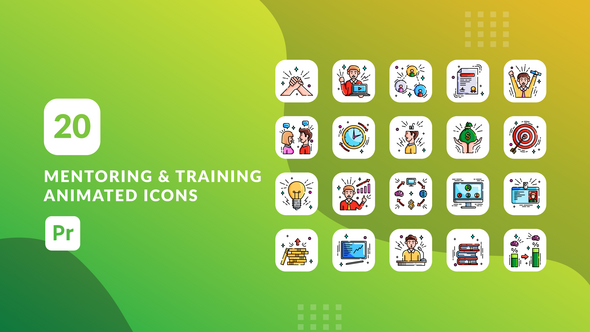 Photo of Mentoring & Training Icons | Premiere Pro MOGRT – Videohive 56310981