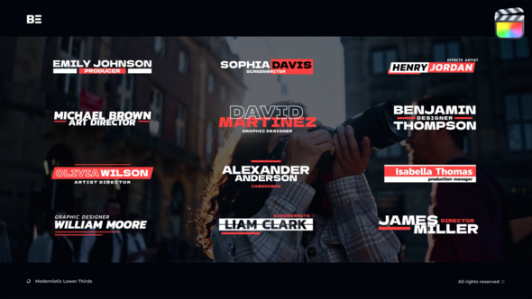 Photo of Modernistic Lower Thirds  FCPX – Videohive 56227727