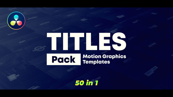 Photo of Motion Titles | DaVinci Resolve – Videohive 56146627