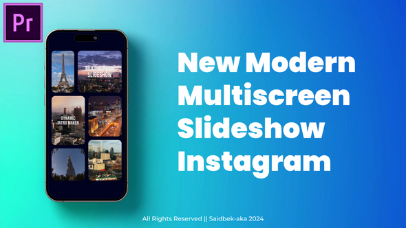 Photo of Multiscreen Instagram Slideshow MOGRT for Premier Pro – Videohive 56301440