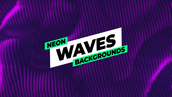 Photo of Neon Waves Backgrounds – Videohive 56335053