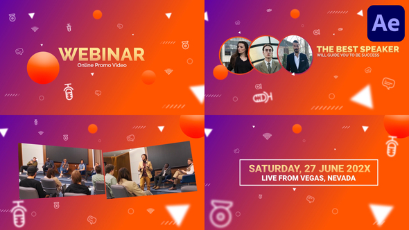 Photo of Online Webinar Promo for After Effects – Videohive 56340138