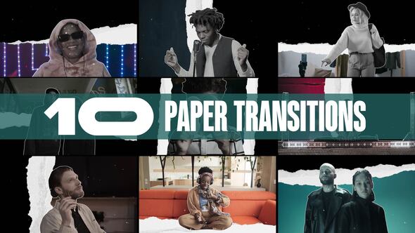 Photo of Paper Transitions | Freeze Style | 4K (MOGRT) – Videohive 56398550