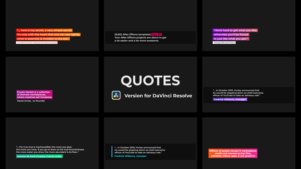 Photo of Quotes | DaVinci Resolve – Videohive 55946555