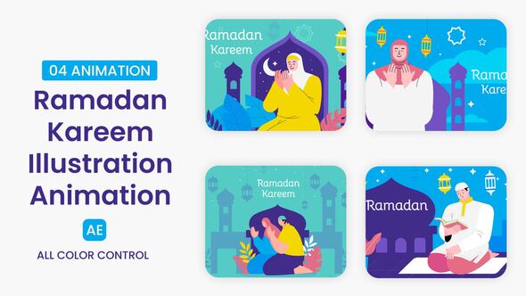 Photo of Ramadan Kareem Illustration Scene – Videohive 56462861