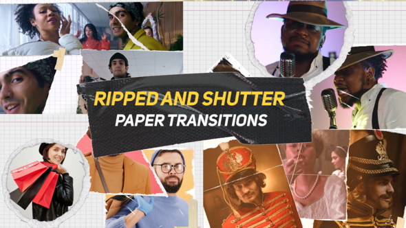 Photo of Ripped and Shutter Paper Transitions | MOGRT – Videohive 56267199