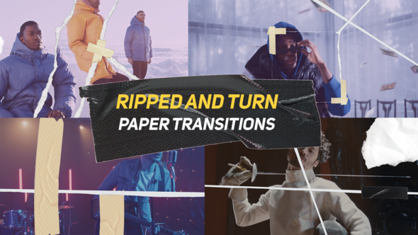 Photo of Ripped and Turn Paper Transitions | MOGRT – Videohive 56399898