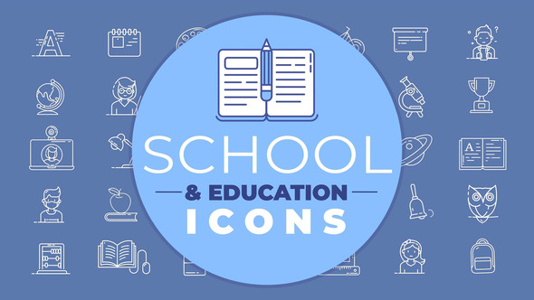 Photo of School & Education Icons – Videohive 41812657