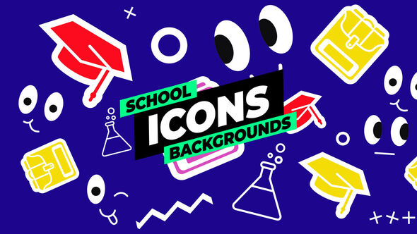 Photo of School Icons Backgrounds – Videohive 56262032