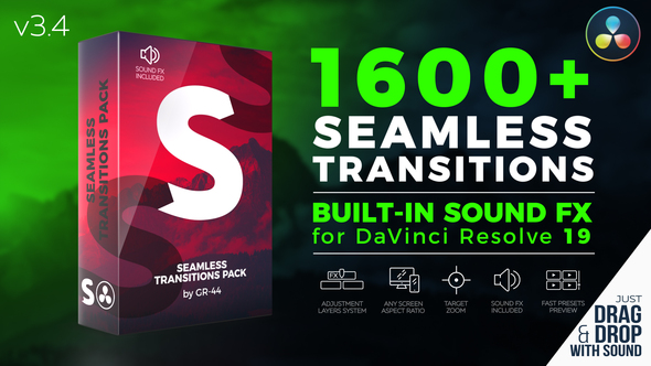 Photo of Seamless Transitions for DaVinci Resolve – Videohive 33184639