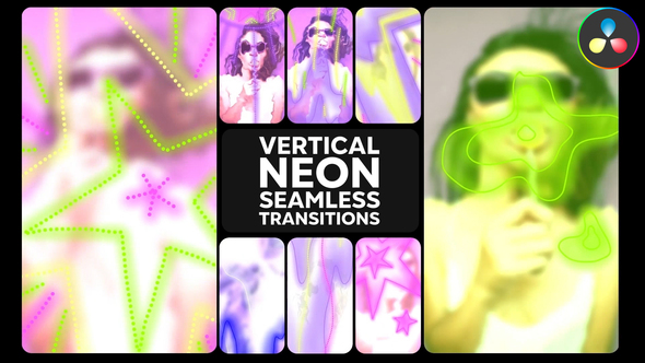 Photo of Seamless Vertical Neon Transitions | DaVinci Resolve – Videohive 56328699