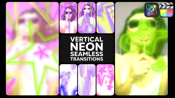 Photo of Seamless Vertical Neon Transitions | FCPX – Videohive 56457093