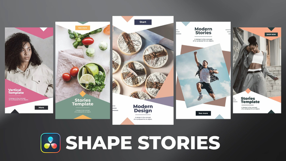 Photo of Shape Stories for DaVinci Resolve – Videohive 56286361