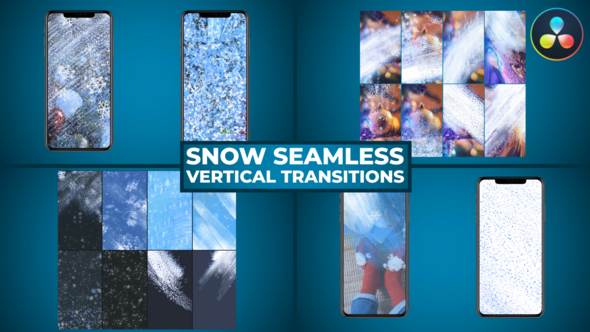 Photo of Snow Seamless Vertical Transitions | DaVinci Resolve – Videohive 56043933