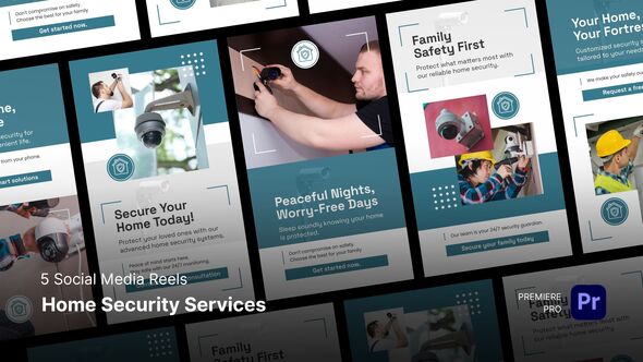 Photo of Social Media Reels – Home Security Services Premiere Pro Templates – Videohive 56313563