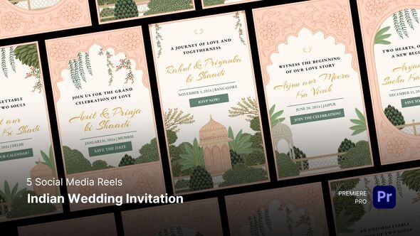 Photo of Social Media Reels – Indian Wedding Invitation Premiere Pro Templates – Videohive 56300623