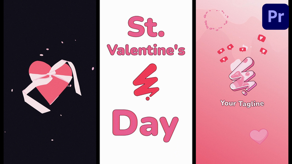 Photo of St. Valentine’s Day Vertical Logo | Premiere Pro MOGRT – Videohive 56281269