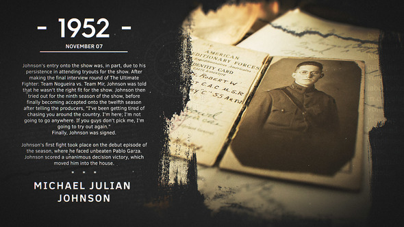 Photo of The History – Videohive 22525532