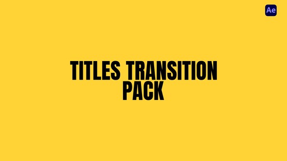 Photo of Titles Transition – Videohive 56334833