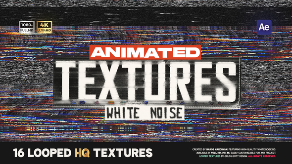 Photo of TV Noise Textures – Videohive 56395509