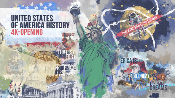 Photo of United States of America History 4K Intro/ American Flag/ Moon Landing/ Civil War/ Statue of Liberty – Videohive 24026224