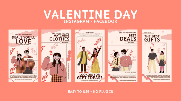 Photo of Valentine Day Celebration Instagram Stories – Videohive 56313481