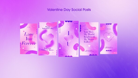 Photo of Valentine Day Social Posts – Videohive 56383901