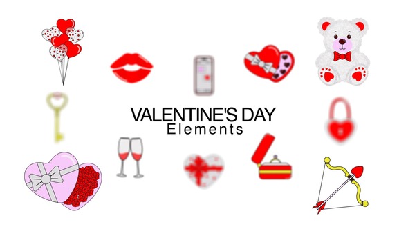 Photo of Valentine’s Day Elements – Videohive 56350184