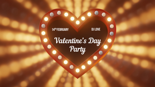 Photo of Valentine’s Day Light Sign – Videohive 25607054