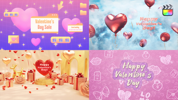 Photo of Valentines Day Titles Reveal Pack – FCPX – Videohive 56332806