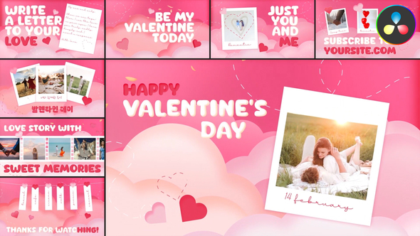 Photo of Valentine’s Day Typography | DaVinci Resolve – Videohive 56502233