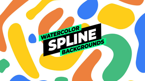 Photo of Watercolor Spline Backgrounds – Videohive 56262224