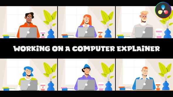 Photo of Working On a Computer Explainer for DaVinci Resolve – Videohive 56224980