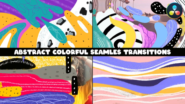 Photo of Abstract Colorful Seamles Transitions for DaVinci Resolve – Videohive 56663661
