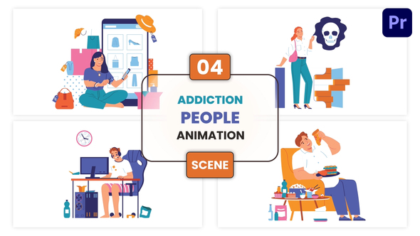 Photo of Addiction People Animation Scene – Videohive 56880919