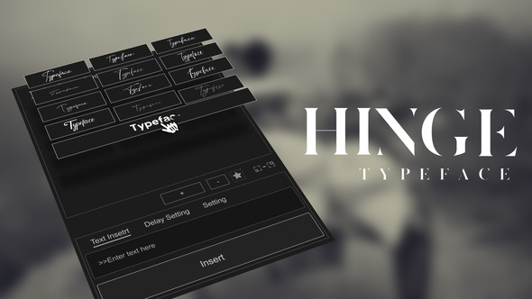 Photo of Animated Typeface – Hinge – Videohive 56836580