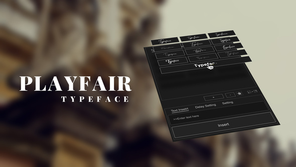 Photo of Animated Typeface – Playfair – Videohive 56812312