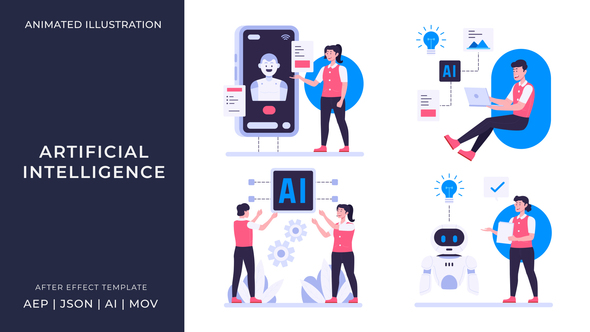 Photo of Artificial Intelligence Animated Illustration | After Effects – Videohive 56853039