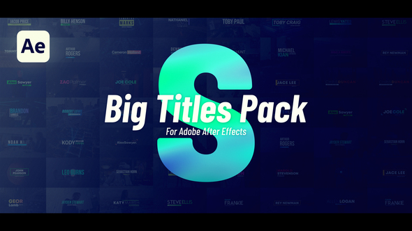 Photo of Big Titles Pack – Videohive 56603390