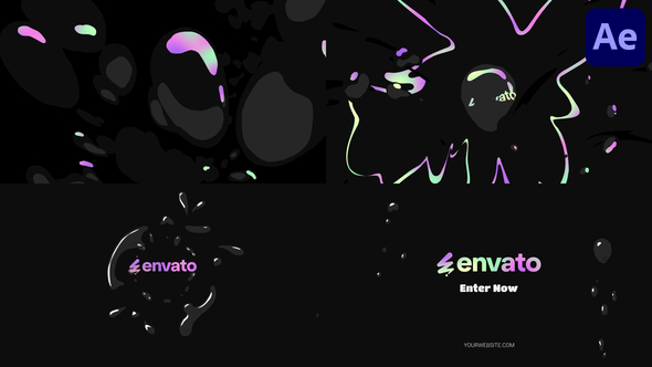 Photo of Black Liquid Oil Bubbles Logo Opener for After Effects – Videohive 56598403