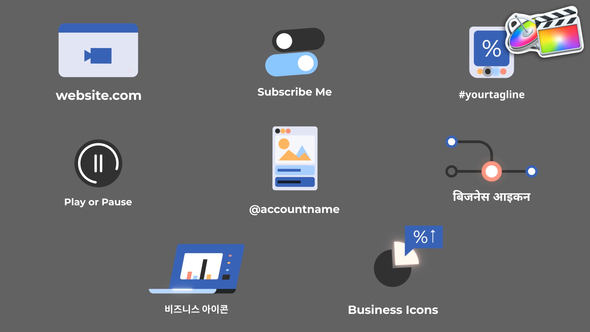 Photo of Business Marketing Icons And Titles for FCPX – Videohive 56653910