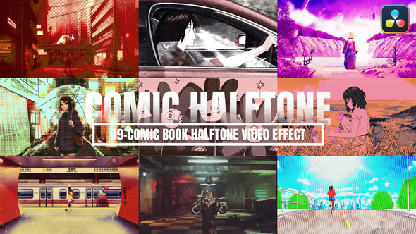 Photo of Comic Book Halftone Video Effect For DaVinci Resolve – Videohive 56523602